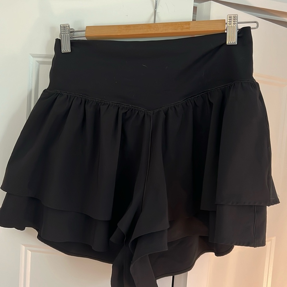 Aerie OFFLINE Flowy Short black Large